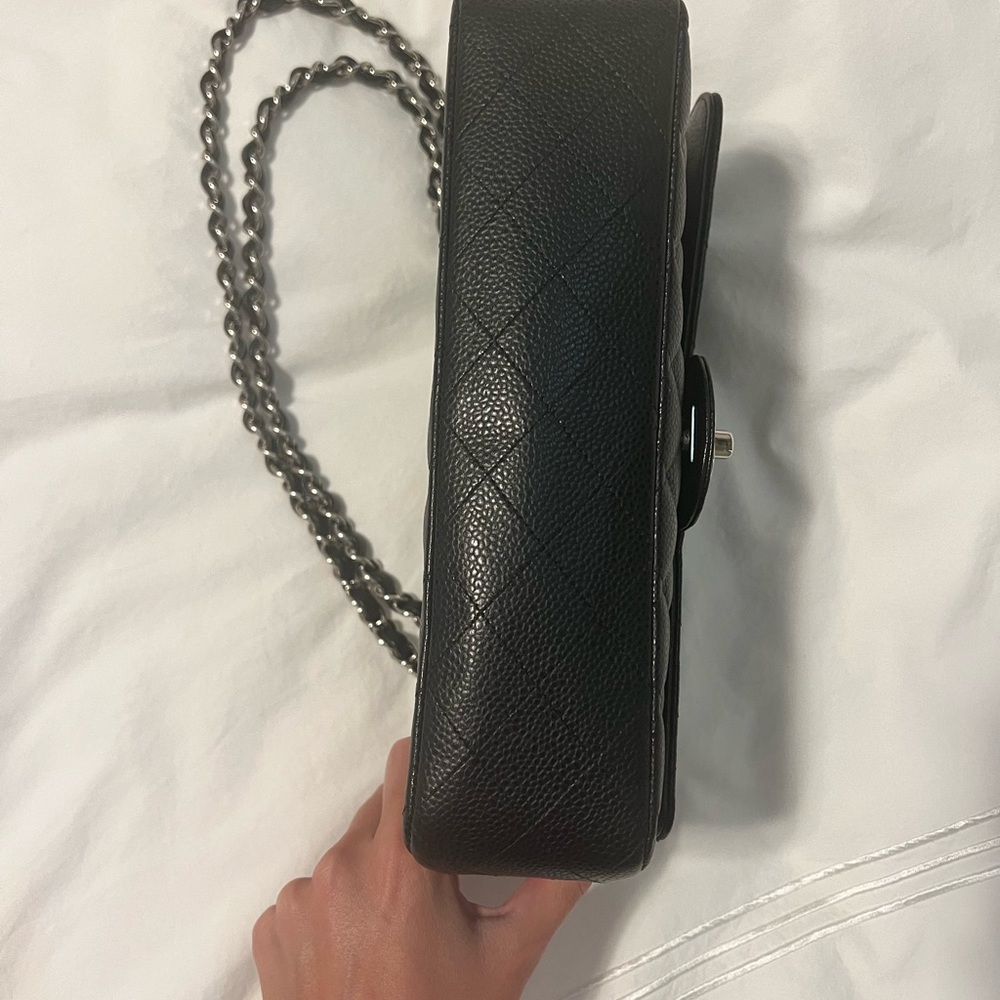 Chanel Medium Classic Flap with Silver Hardware- Used - Picture 3 of 13